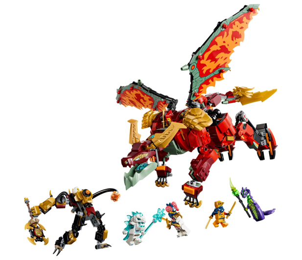 LEGO NINJAGO 71868 Transformujący smoczy Mech Wyldfyre - 1529847 - zdjęcie 3